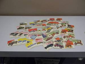 lot 24 image: 57 - VINTAGE AUTOMOBILE CARDS - T.C.G., LONG ISLAND AUTOMOTIVE MUSEUM, CARS MAGAZINE, VEEDOL & U.S. ARMY SIGNAL CORPS - VERY COOL - SEE PICTURES