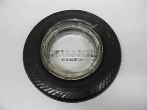lot 30 image: VINTAGE MILLER TIRES MILLER DELUXE GEARED-TO-THE-ROAD RUBBER TIRE ADVERTISING ASHTRAY - RARE - VERY COOL PIECE - SEE PICTURES