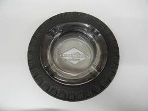 lot 49 image: RARE - AWESOME - VINTAGE GOODYEAR TIRES ADVERTISING RUBBER TIRE ASHTRAY - NICE - RARE - VERY COOL PIECE - SEE PICTURES