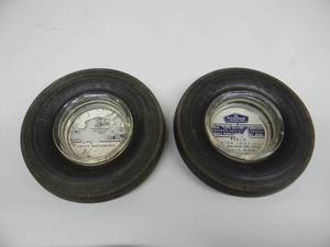 lot 54 image: 2 - VINTAGE B.F. GOODRICH TIRE ADVERTISING RUBBER TIRE ASHTRAYS - SEE PICTURES
