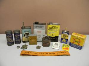 lot 58 image: VINTAGE COLLECTION OF CANS & MORE - NICE - SEE PICTURES