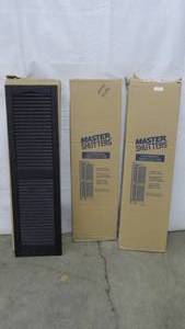 3 Pairs of Shutters 14.5x52