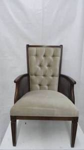 Vintage Wood & Cloth Chair