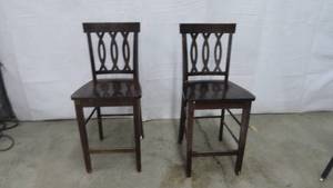 2 Wooden Chairs
