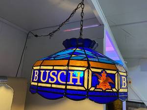 Tiffany Style Busch Light Hanging Light