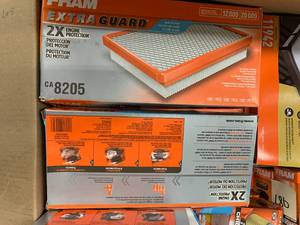 ASSORTED AIR FILTERS AND OIL FILTERS