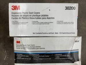 3M DISPOSABLE PLASTIC SEAT COVERS