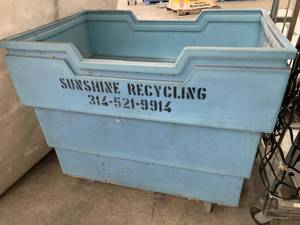 LARGE WHEELED GARBAGE CART