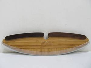 lot 40 image: Bamboo Kitchen Chopping Knife by Totally Bamboo