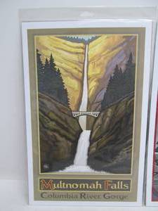 lot 129 image: Lot of 3 Vintage Style Northwestern US Travel Posters