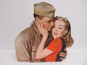 lot 133 image: Vintage WW2 Era Advertising Easel Display