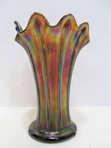 lot 150 image: Vintage NORTHWOOD Carnival Glass Vase