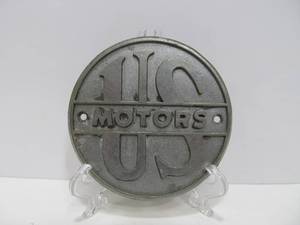 lot 153 image: Old Vintage US MOTORS Name Plate