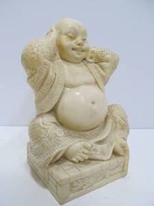 lot 157 image: Carved Vintage Buddha Statue
