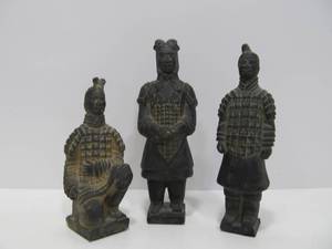 lot 73 image: Larger Size Vintage Chinese Terra Cotta Warriors
