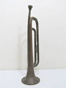 lot 102 image: Original WW1 Bugle by J.W. York & sons