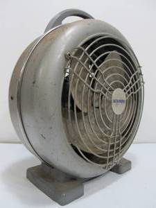 lot 218 image: Mid Century Industrial KENMORE Small CoolingHeat Fan