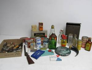 lot 180 image: Large Lot of Vintage Advertising etc Items
