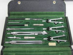 lot 191 image: 2 Complete Antique German Drafting Tool Sets