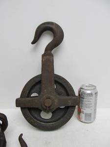 lot 259 image: 2 Antique Industrial Pulleys