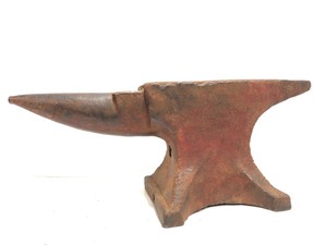 lot 1 image: Large Antique Blacksmith Anvil - 120lbs