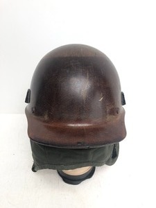 lot 291 image: Vintage MSA 1970s Iron Range Lined Mining Helmet