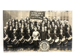 lot 348 image: Framed Old Vintage Photo - Saint Paul Book & Stationery Company