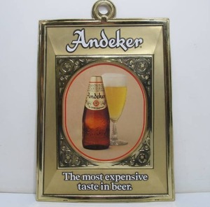 lot 304 image: Vintage Embossed PABST Andeker Beer Sign