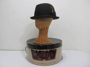lot 311 image: Excellent Vintage Wormser Mens Fedora Hat wOriginal Box