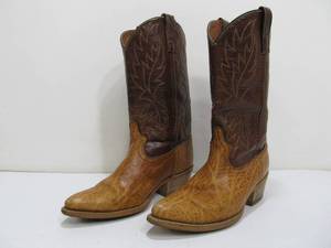 lot 321 image: Leather Cowboy Boots Size 8D