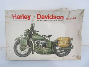 lot 110 image: Large HARLEY DAVIDSON Model WLA-45 Motorcycle
