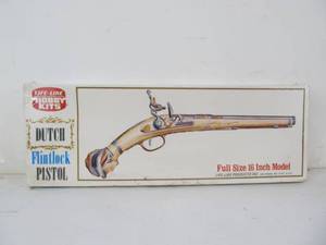 lot 138 image: Vintage Life-Like Dutch Flintlock Pistol