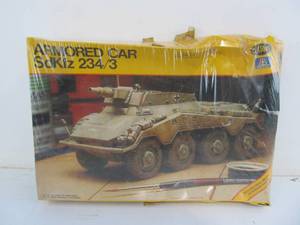 lot 165 image: Vintage Testors German Sd.Kfz. 2343 Armored Car