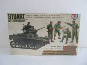 lot 174 image: Tamiya Stuart US Light Tank