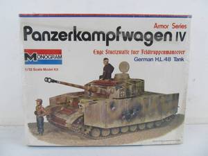 lot 242 image: Vintage Monogram Armor Series&nbspPanzerkampfwagon IV German H,L48 Tank 