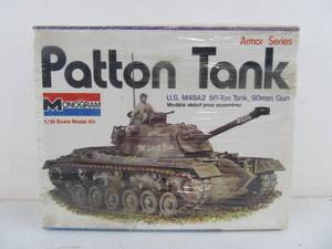 lot 244 image: Vintage Monogram Armor Series Patton Tank
