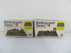 lot 248 image: Vintage Entex Battleground Series KFZ 250 Carrier & 105mm Gun Dioramas