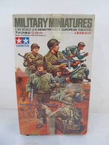 lot 252 image: Vintage Tamiya Double Pack U.S. Military Miniatures & Ford G.P.A. Jeep&nbspU.S. Amphibian