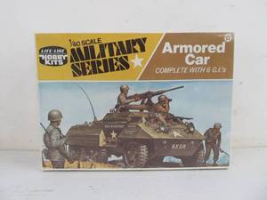 lot 203 image: Vintage Life-Like  Military Series Armored Car