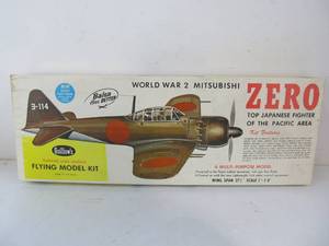 lot 91 image: Guillows Balsa Wood WW2 Mitsubishi Zero