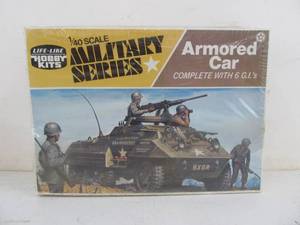 lot 208 image: Vintage Life-Like  Military Series Armored Car