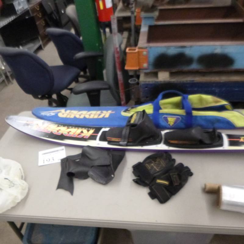 lot 193 image: Kidder Water Ski  with Water Ski Carry Bag