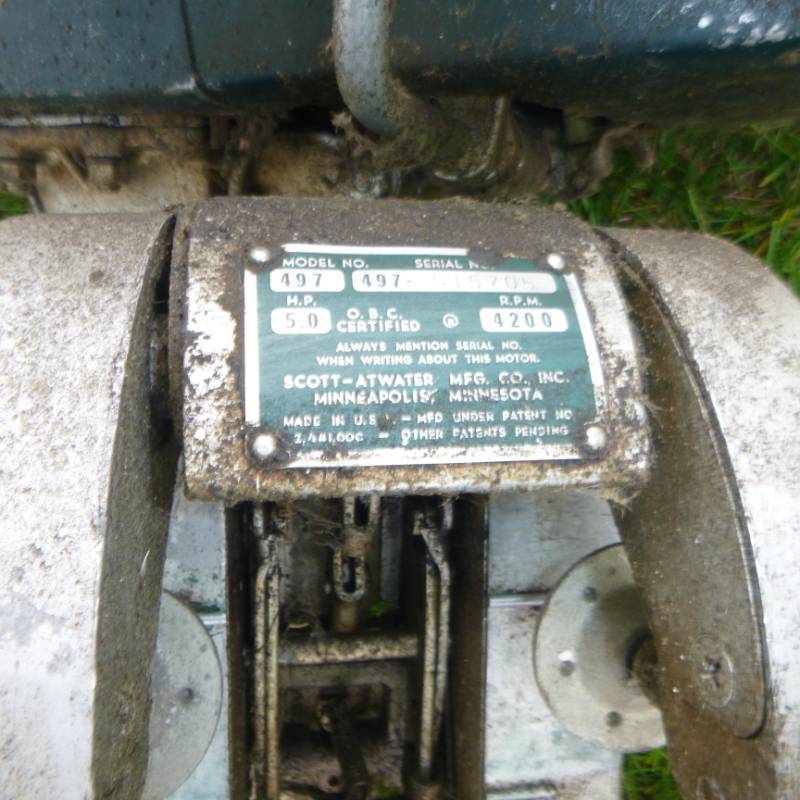 lot 43 image: Scott Atwater Outboard Motor 497 4-HP
