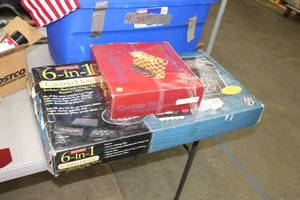 lot 463 image: Lot of (2) Board Games (in original packaging)  - 6-in-1 Casino House, Chess Set Dual Level 10 Inlaid Board