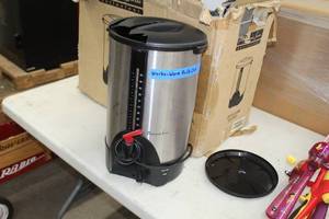 lot 458 image: Lot of (2) Coffee Urns  - Professional Series Collezioni 50-cup Stainless Steel