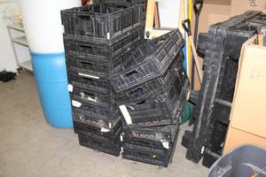 lot 454 image: Lot of (13) Storage Tote Bins