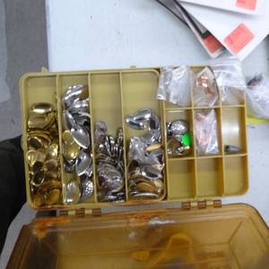lot 272 image: Fishing Tackle Spinners (in original packaging)  with Tackle Organizer Case