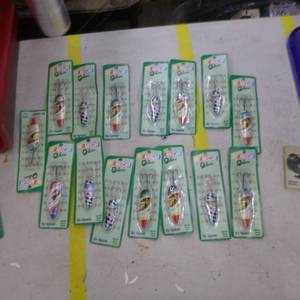 lot 291 image: Lot of (15) Fishing Lures NASCAR Themed (in original packaging)