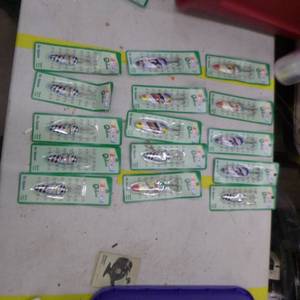 lot 292 image: Lot of (15) Fishing Lures NASCAR Themed (in original packaging)