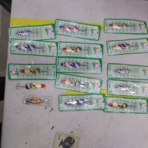 lot 299 image: Lot of (15) Fishing Lures NASCAR Themed (in original packaging)